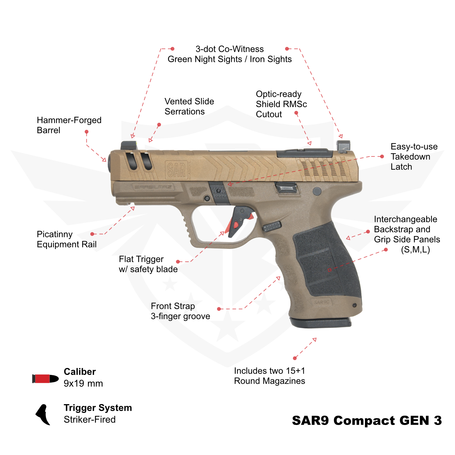 SAR9 Compact Bronze